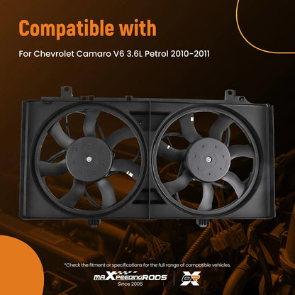 Engine Radiator Cooling Fan Assembly for Chevy Camaro LS/LT (2010–2011) GM3115229