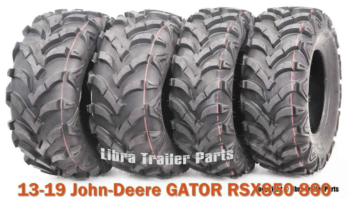 Set of 4 ATV Solid Mud Tires 25X8X12 25X10X12 for John Deere Gator RSX850 860 (2013–2019)