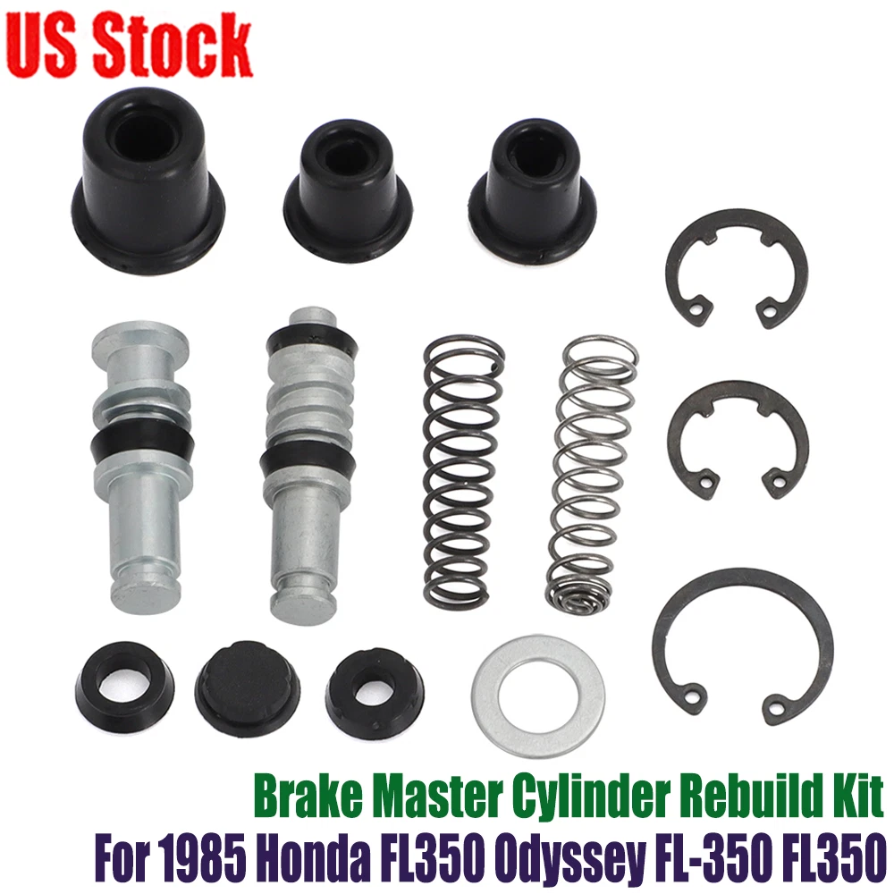 Set of 2 Front & Rear Brake Master Cylinder Rebuild for Honda FL350 Odyssey (1985)