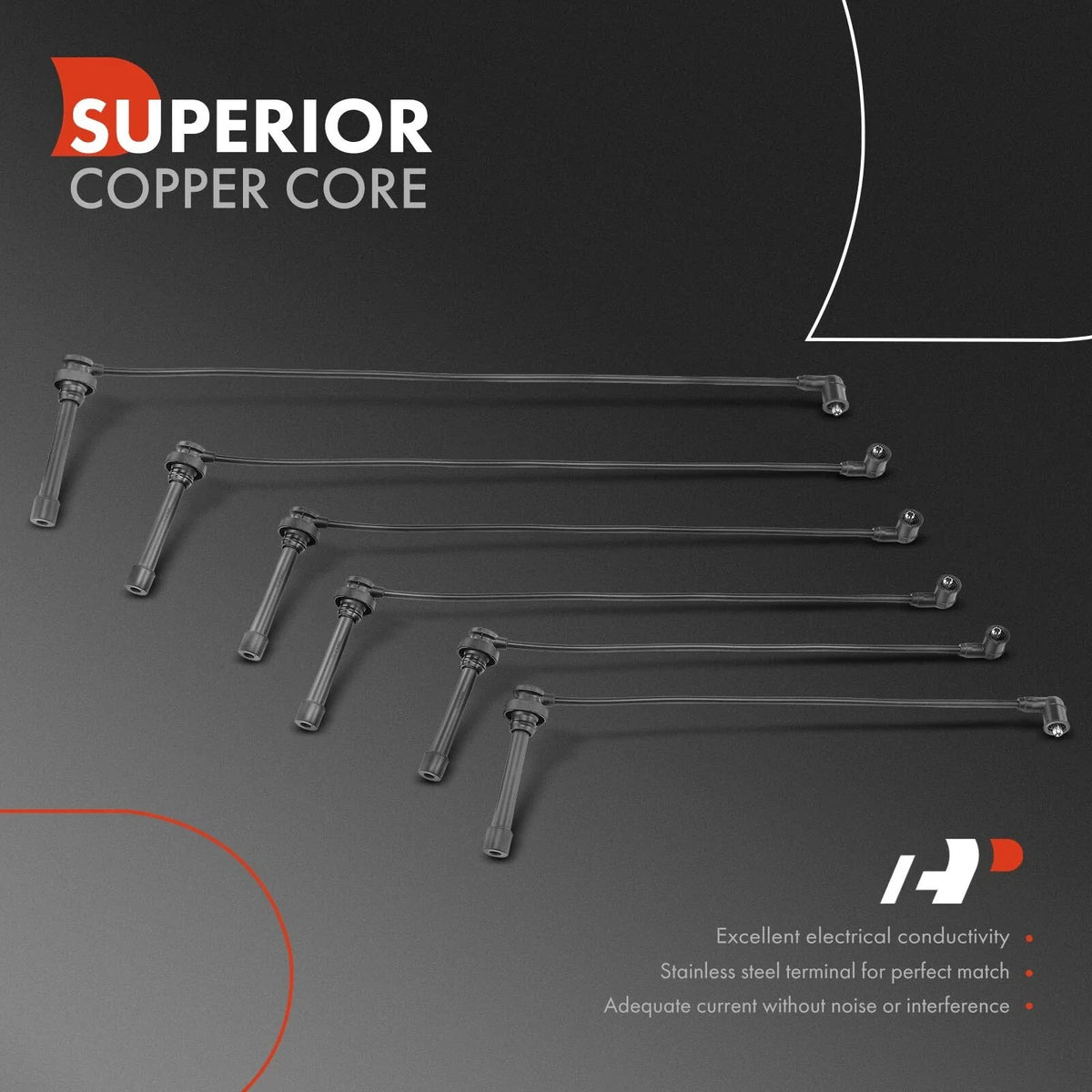 6x Spark Plug Wire Set for Mitsubishi Diamante (1997–2004)