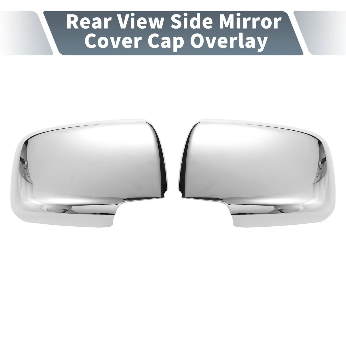 Pair Rearview Mirror Cover Overlay Chrome for Nissan X-Trail Rogue (2008–2013)