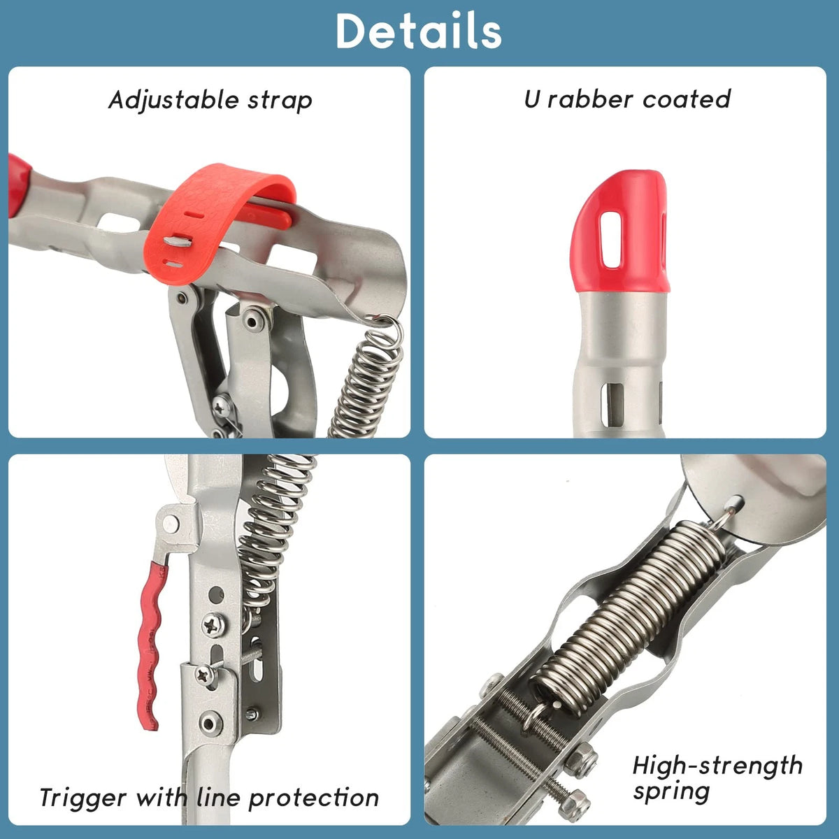 2X Automatic Spring Fishing Rod Holder for Universal Use