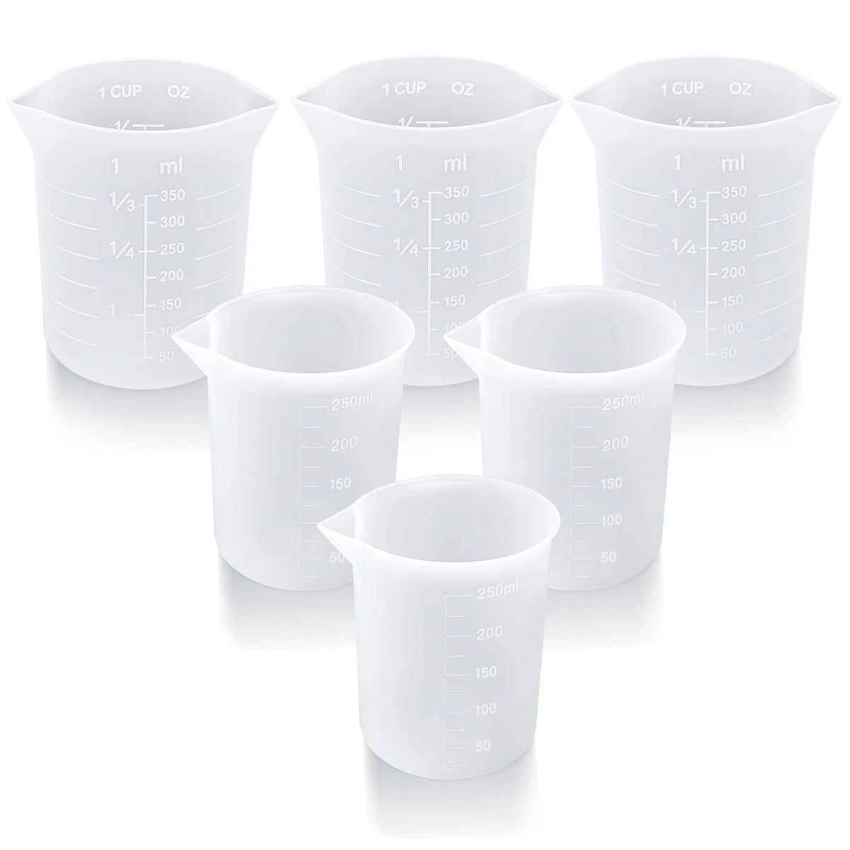 6X Silicone Measuring Cups for Melting Chocolate