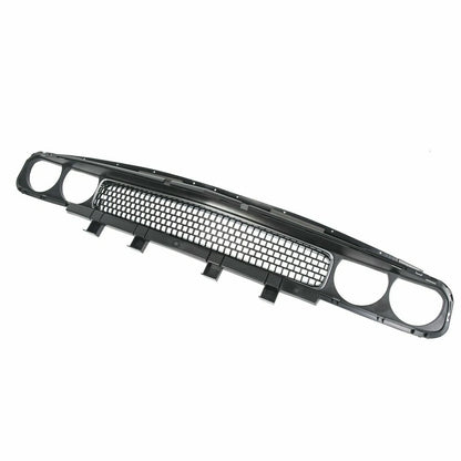 Front Bumper Grille for Dodge Challenger (2008–2014) Black with Chrome Trim