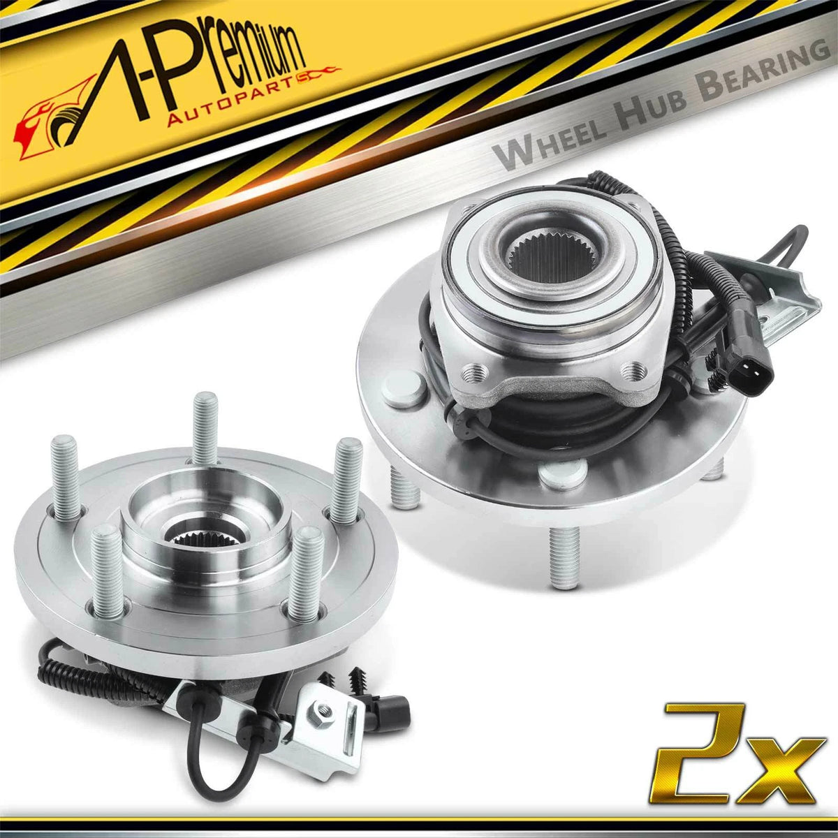 2X Front Wheel Hub & Bearing Assembly for Dodge Grand Caravan (2008–2011) 515136
