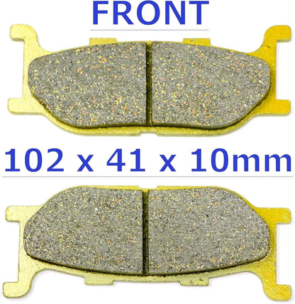 Front Brake Pads & Rear Shoes for Yamaha V Star 650 XVS650A (1998–2010)