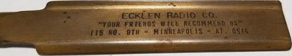 Ecklen Radio Company Vintage Letter Opener