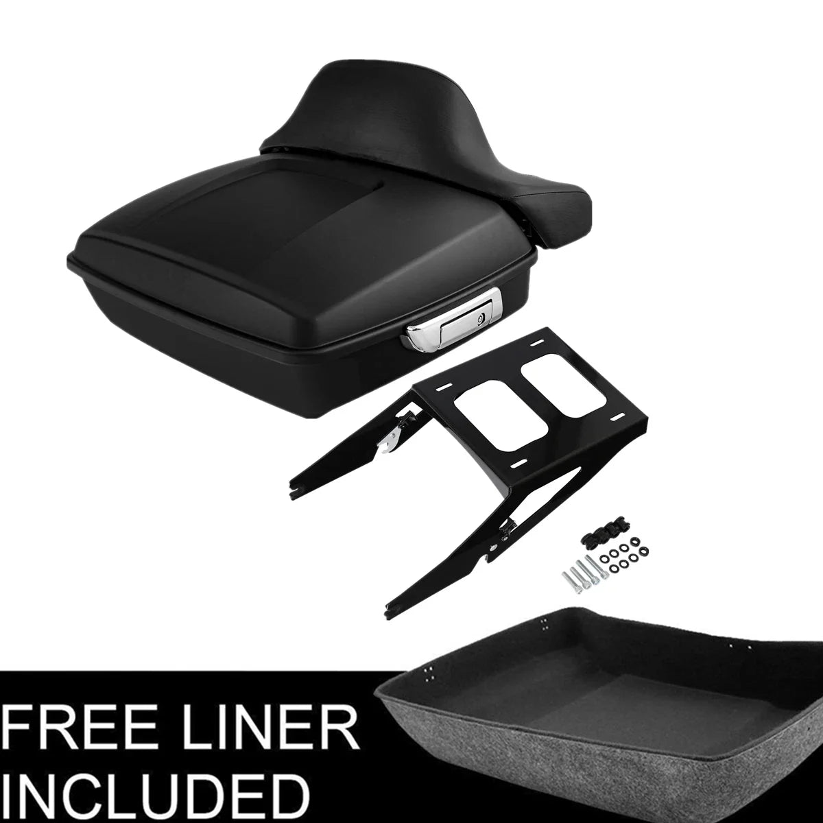 Matt Chopped Trunk Mount Rack for Harley Sport Glide (2018–2025)