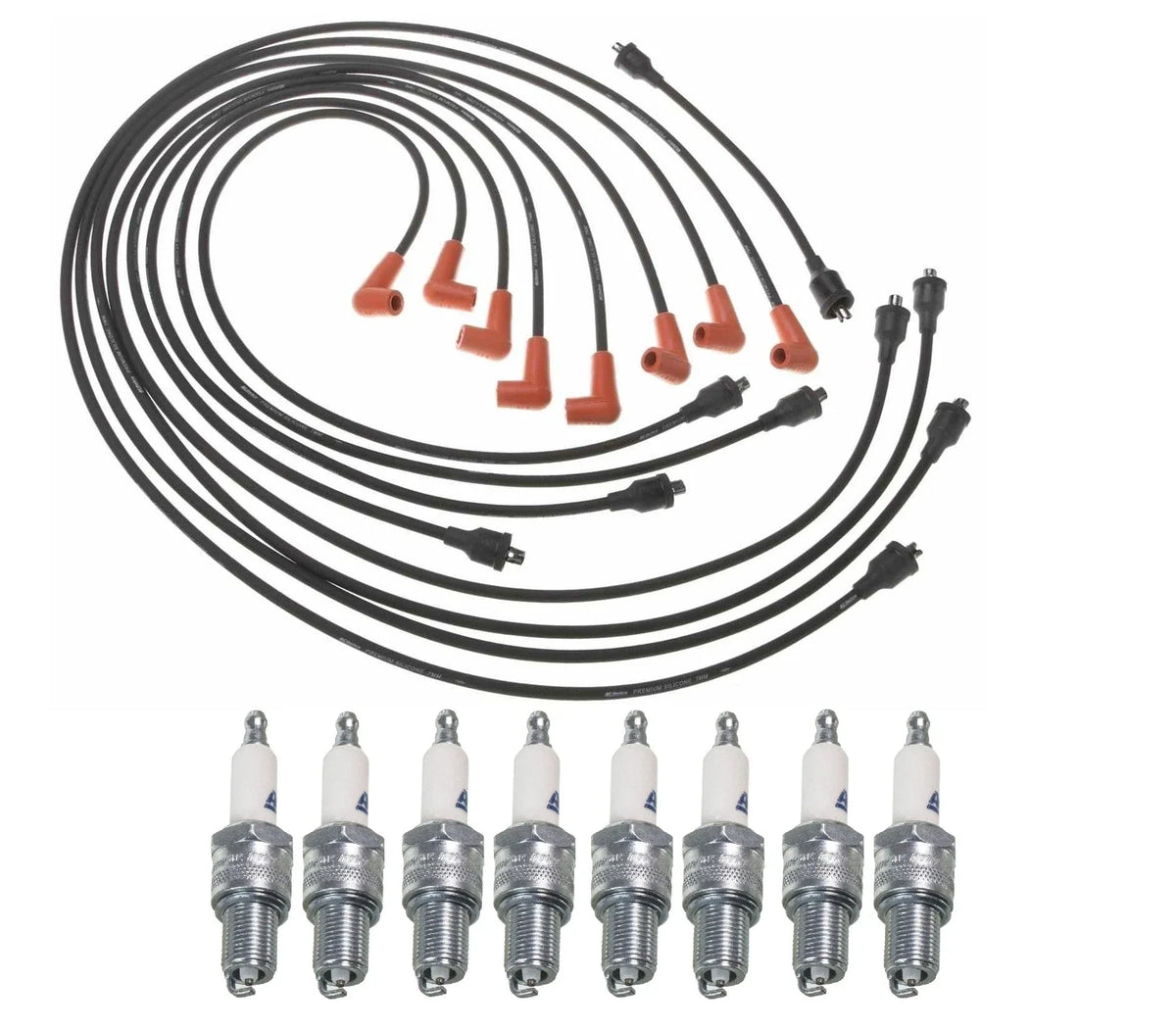 Ignition Wire Set & 8 ACDelco Rapidfire Spark Plugs for GMC V8