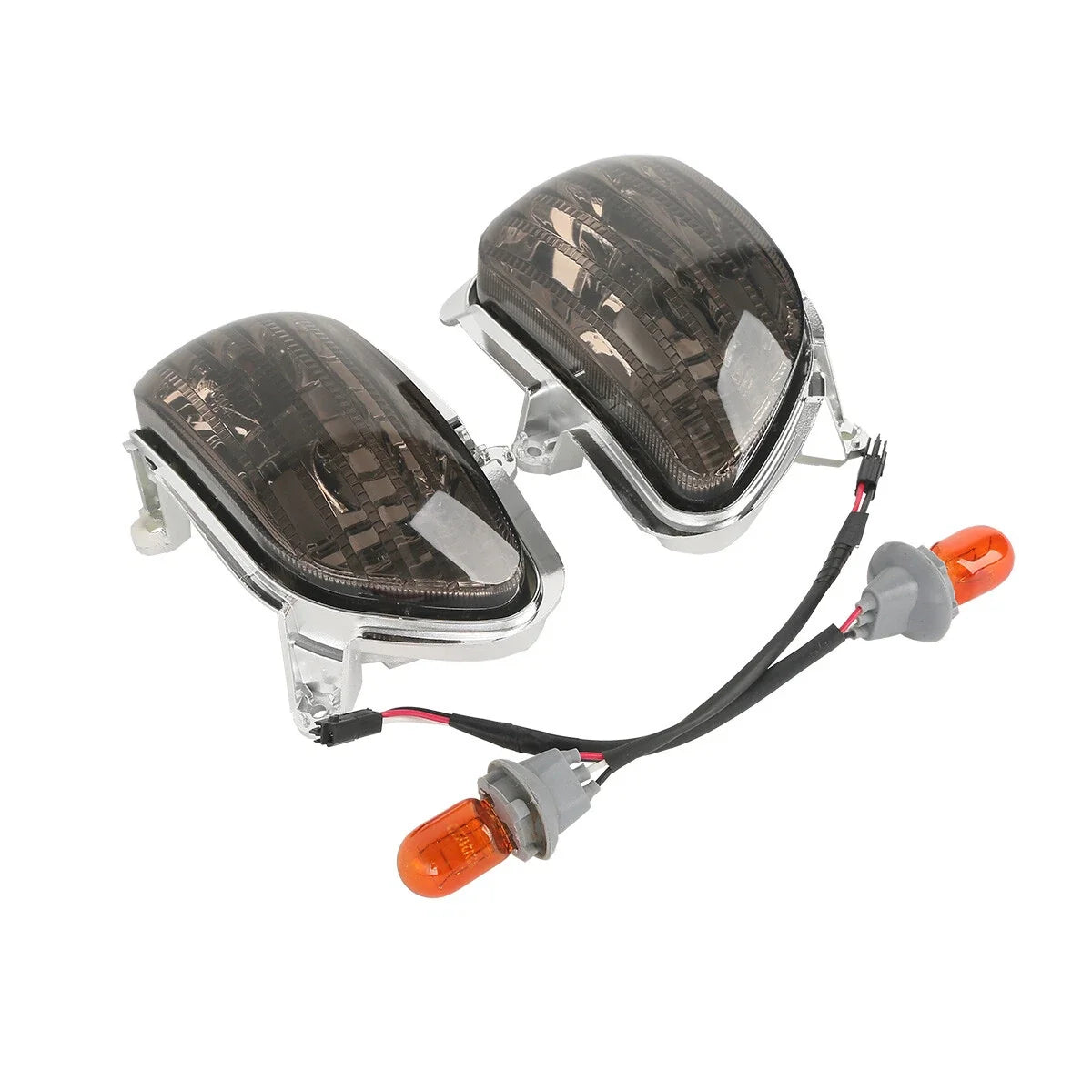 Smoke Front Side Turn Signal Lights for Honda Goldwing GL1800 (2001–2017)