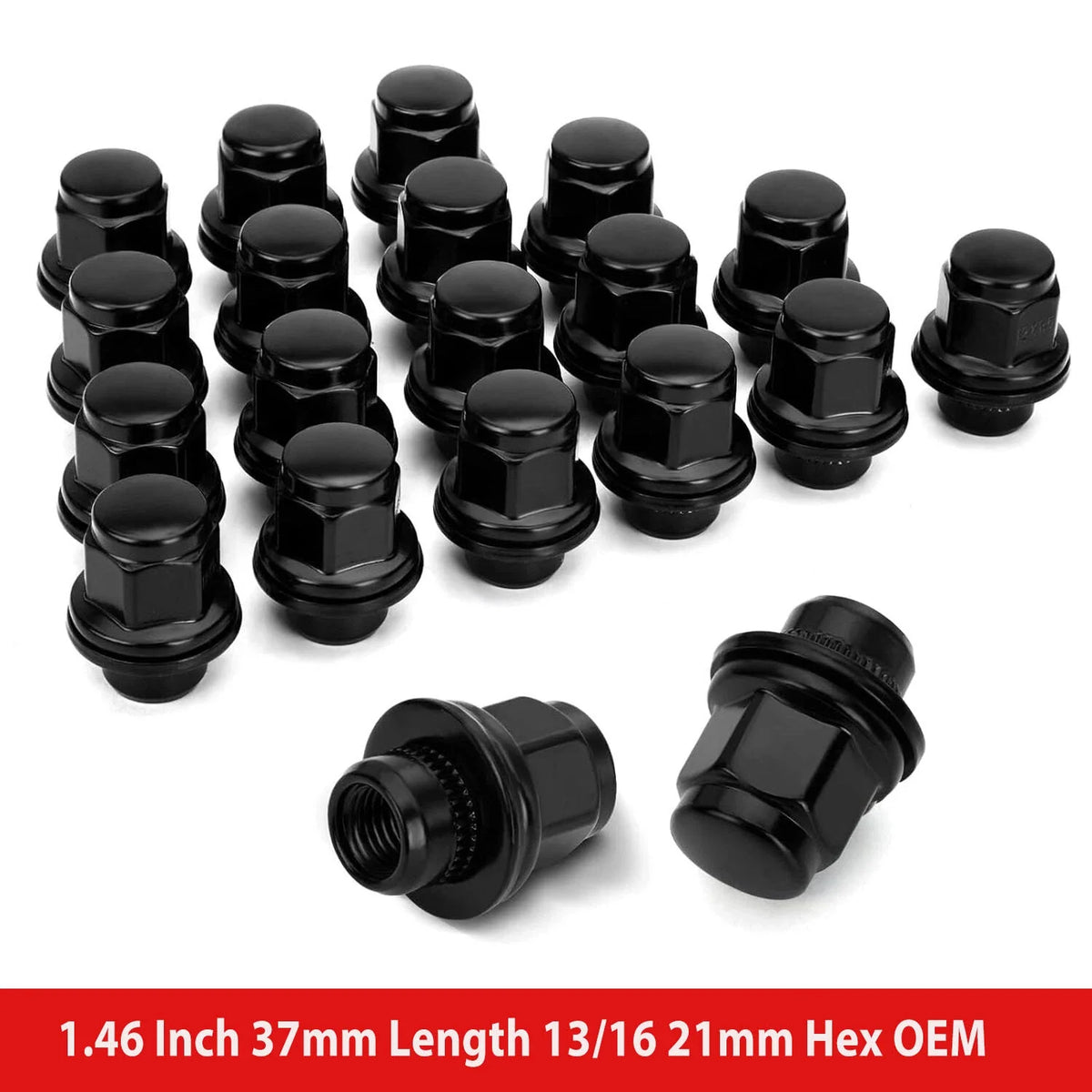 Black Factory Style 12X1.5 Lug Nuts for Toyota/Lexus/Scion (2000–2000)
