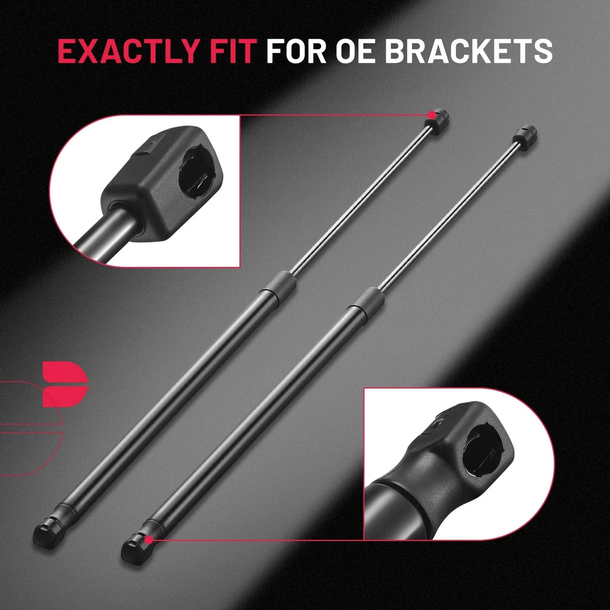 2pc 26" 74LB/330N Gas Strut Support for Truck Bed Cover Trap Door Ford (2011–2020)