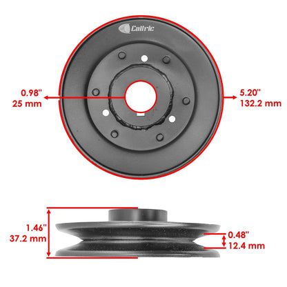 54" Deck Spindle & Pulley for Bad Boy Maverick HD (2022–2023) SD212+PY242
