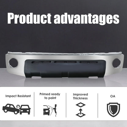 Chrome Steel Front Bumper Face Bar for Toyota Tundra (2007–2013)