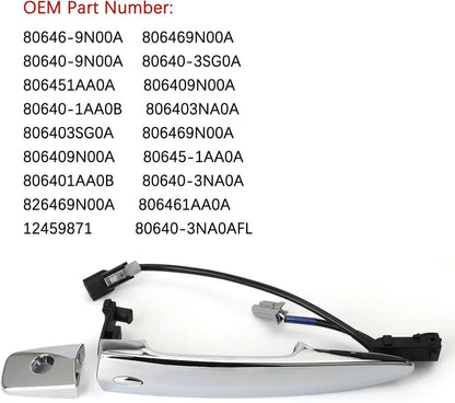 Front Left Exterior Door Handle for Nissan Sentra (2017–2018)