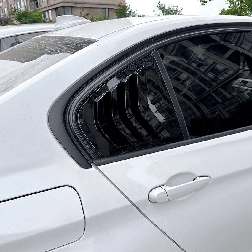 Side Window Louver Shutter Cover for BMW F30 3 Series (2013–2019) Gloss Black