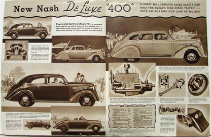 Nash Deluxe 400 Ambassador Series Sales Brochure (1936)