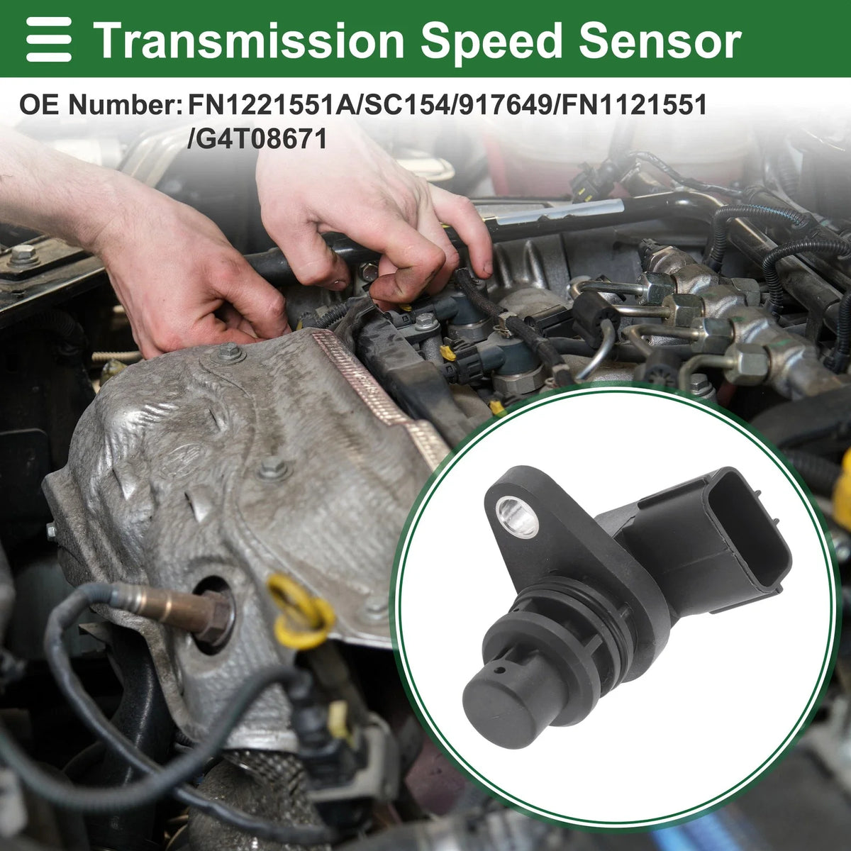 1 Pc Transmission Speed Sensor FN1221551A for Ford Fusion (2006–2009)