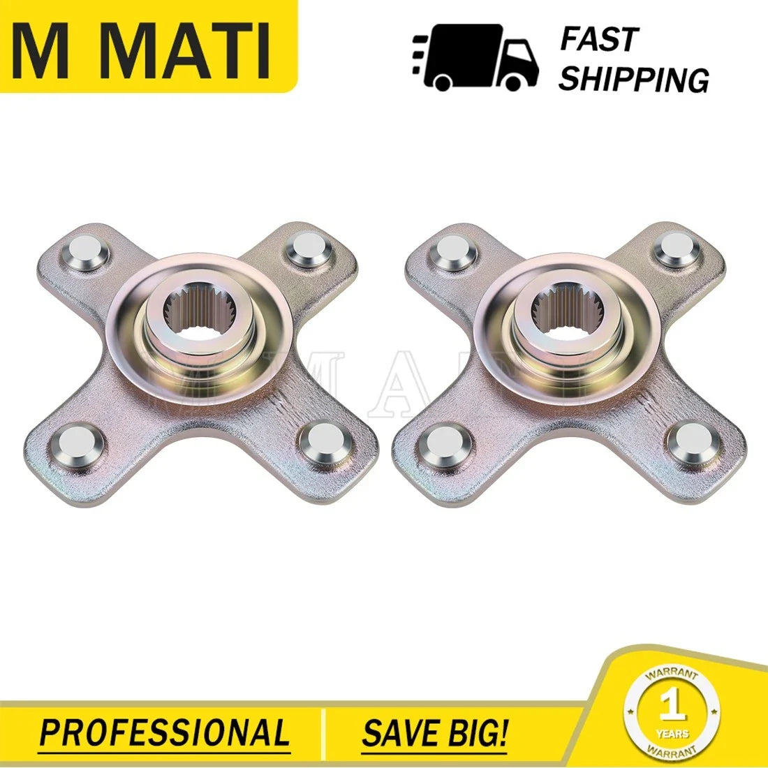2X Front/Rear Wheel Hubs for Can-Am Bombardier Outlander 500 650 (2006–2012)
