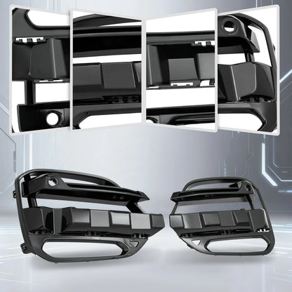 Set of 2 Fog Light Covers for BMW X3 (2018–2021) Black