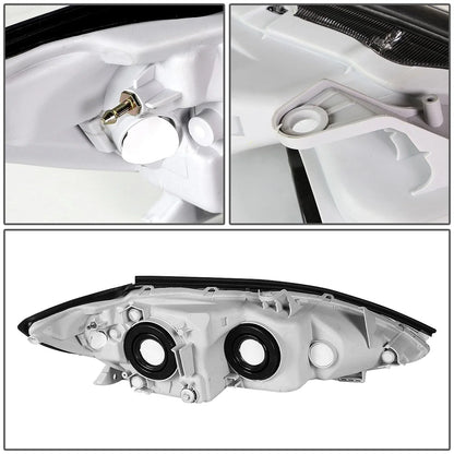 Set of 2 Chrome Housing Amber Corner Headlights for Toyota Camry (2005–2006)