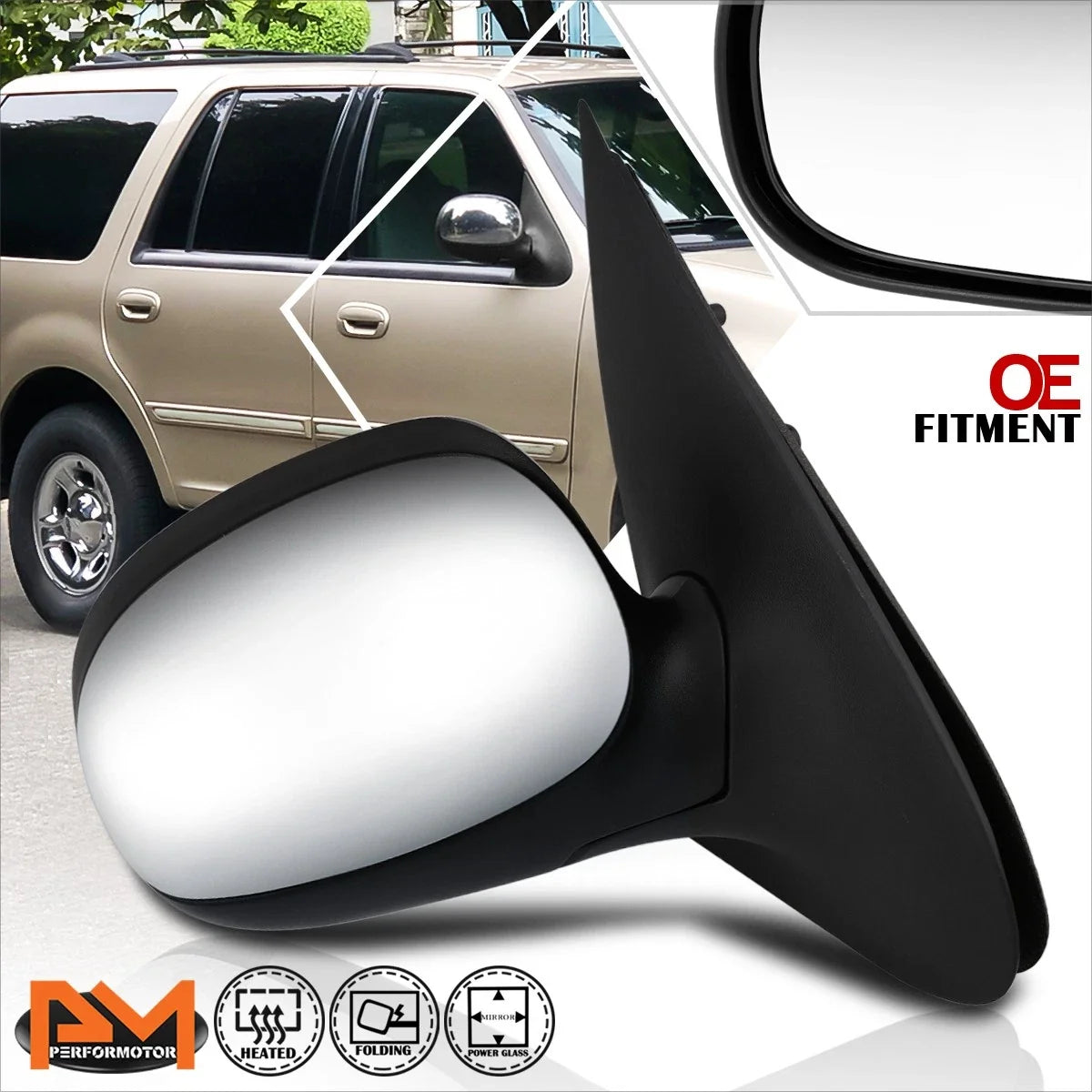 Power Heated Side Rear View Door Mirror for Ford Expedition (1997–2002)