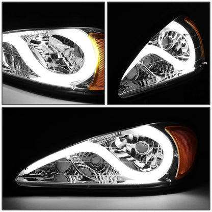 LED Chrome Amber Signal Headlight Lamps for Pontiac Grand AM (1999–2005)