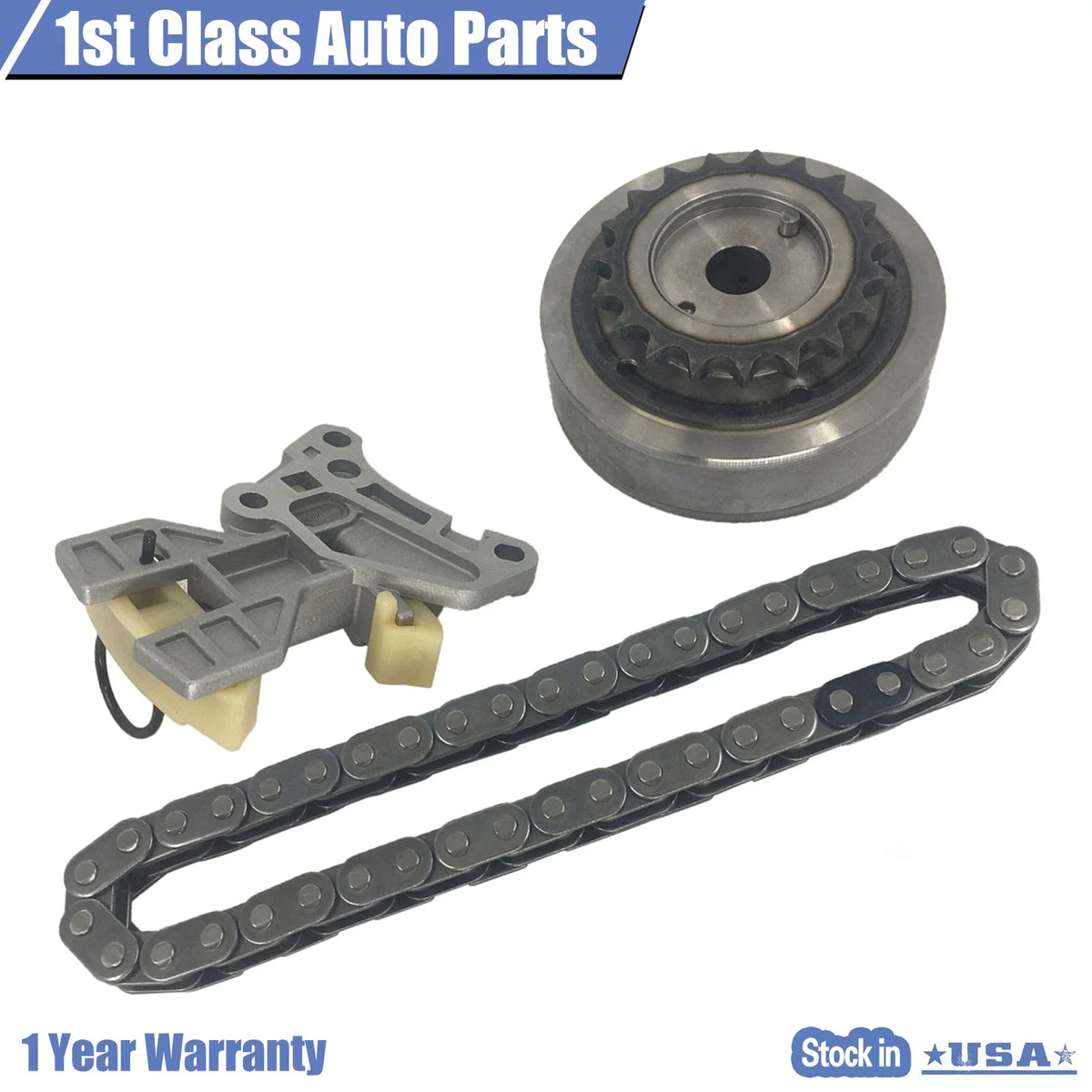 Adjuster & Chain & Tensioner Kit for Volkswagen Eos Golf Passat 2.0L (2005–2014)
