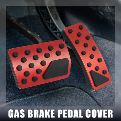 Set of 2 Brake Pedal Pads for Jeep Wrangler 2011–2021 Red