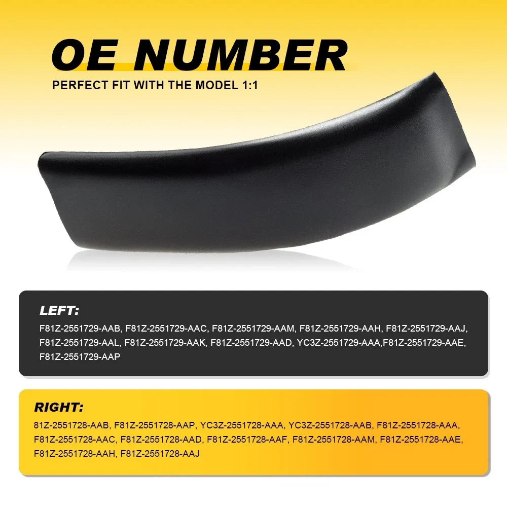 2X Cab Corner Roof Molding Left & Right for Ford Super Duty (1999–2007)