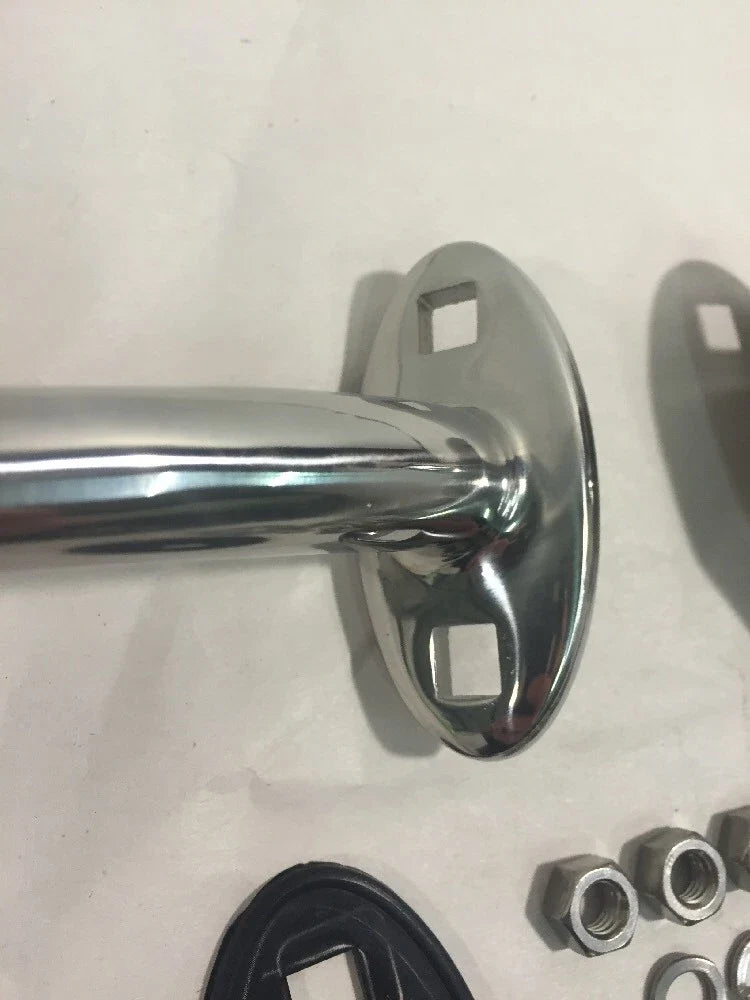 Headlight Lamp Stand Pair Polished Stainless Steel for Hot Rod (1930–1957)