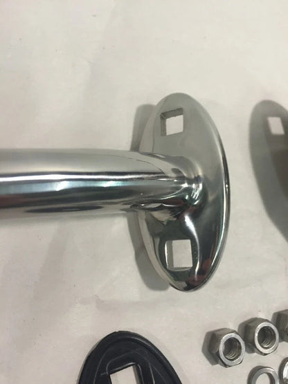 Headlight Lamp Stand Pair Polished Stainless Steel for Hot Rod (1930–1957)