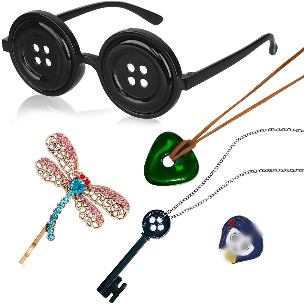 Halloween Cosplay Costume Accessories for Coraline (Unisex)