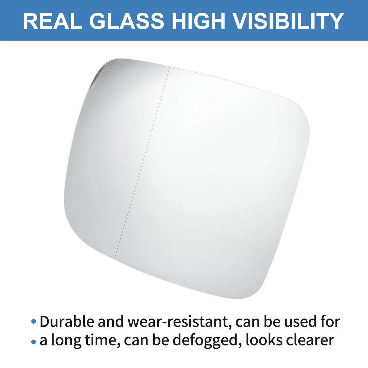 Right Side Wing Door Mirror Glass for VW Transporter T5, Caddy (2004–2015) No. 7E0853522