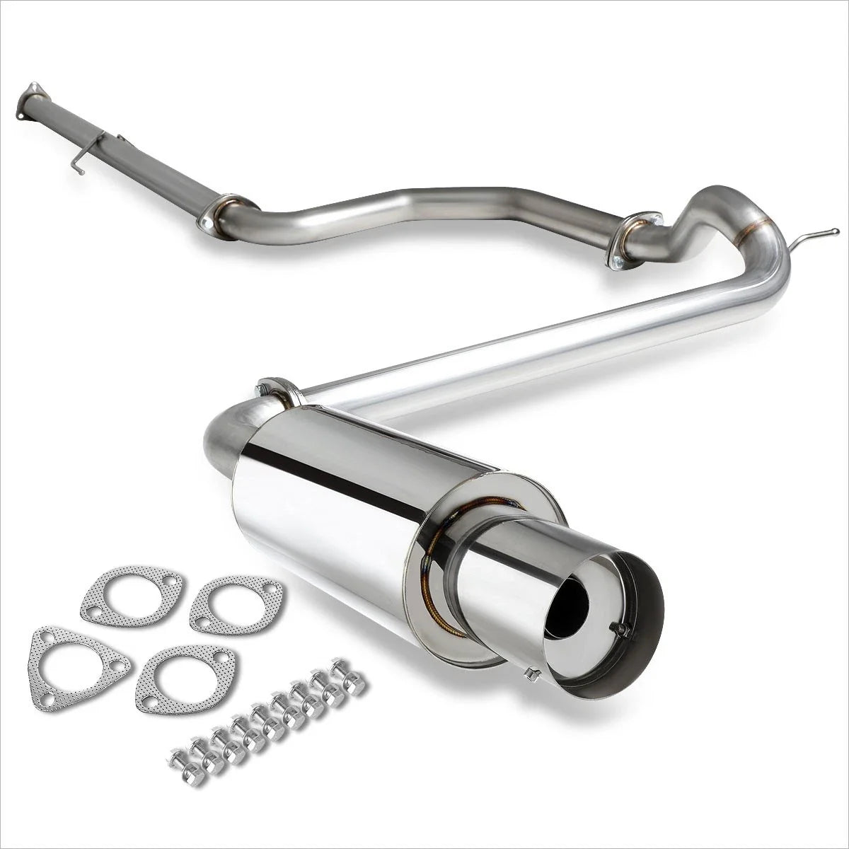 4" Round Tip Catback Exhaust System for Honda Civic ED 1989–1991