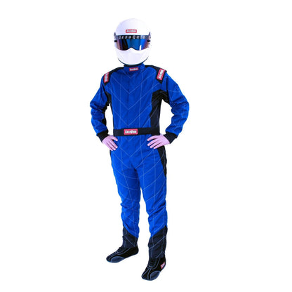 RaceQuip 130903RQP 130 Series Fire Suit SFI-1 for Racing (Black, M)