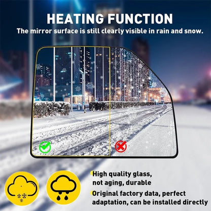 Tow Mirror Glass for Ford F150 F250 (2015–2022) Upper Heated Passenger RH