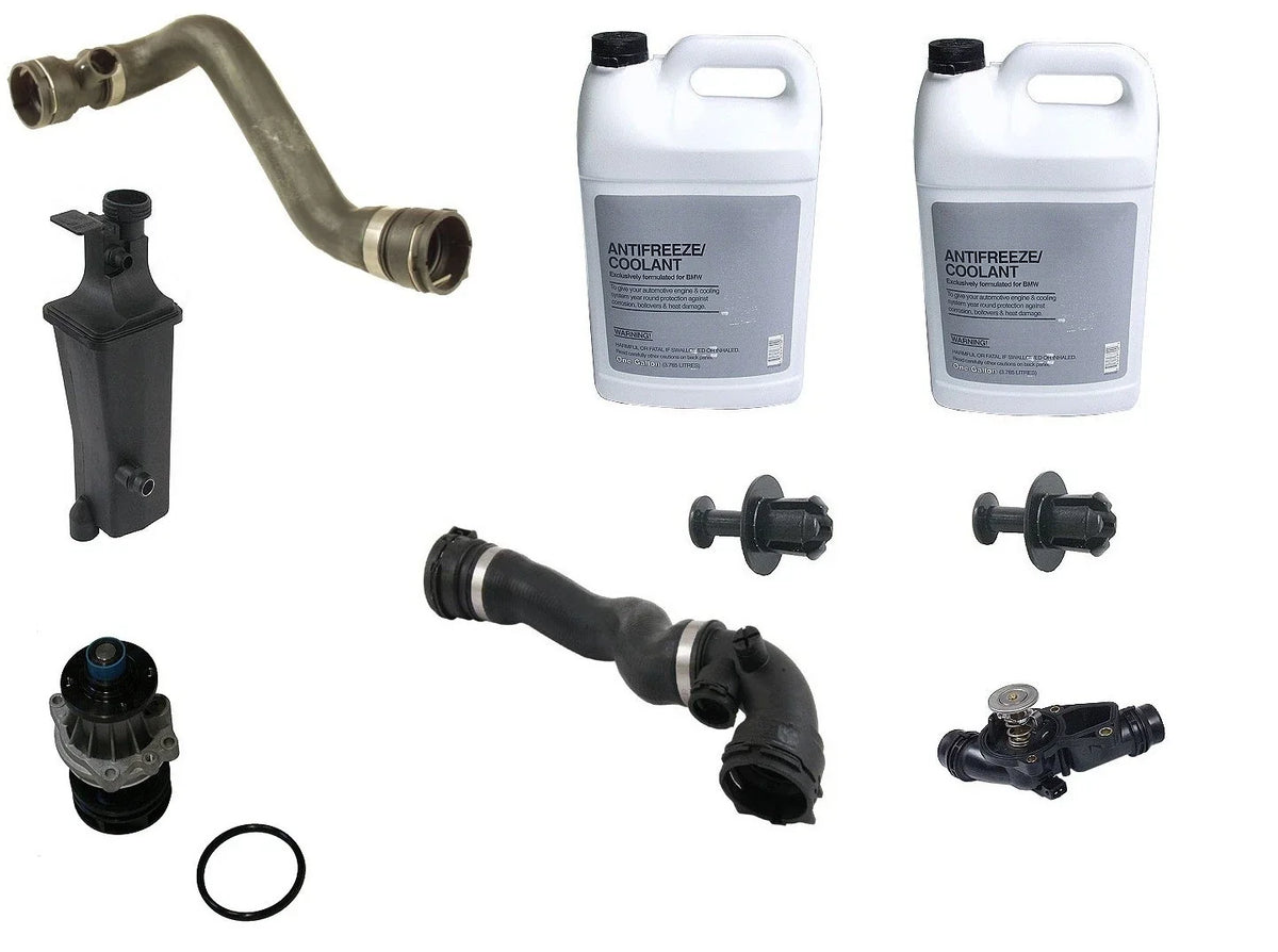 Cooling Overhaul Kit for BMW E46 (1998–2006) - Water Pump, Thermostat, Hoses