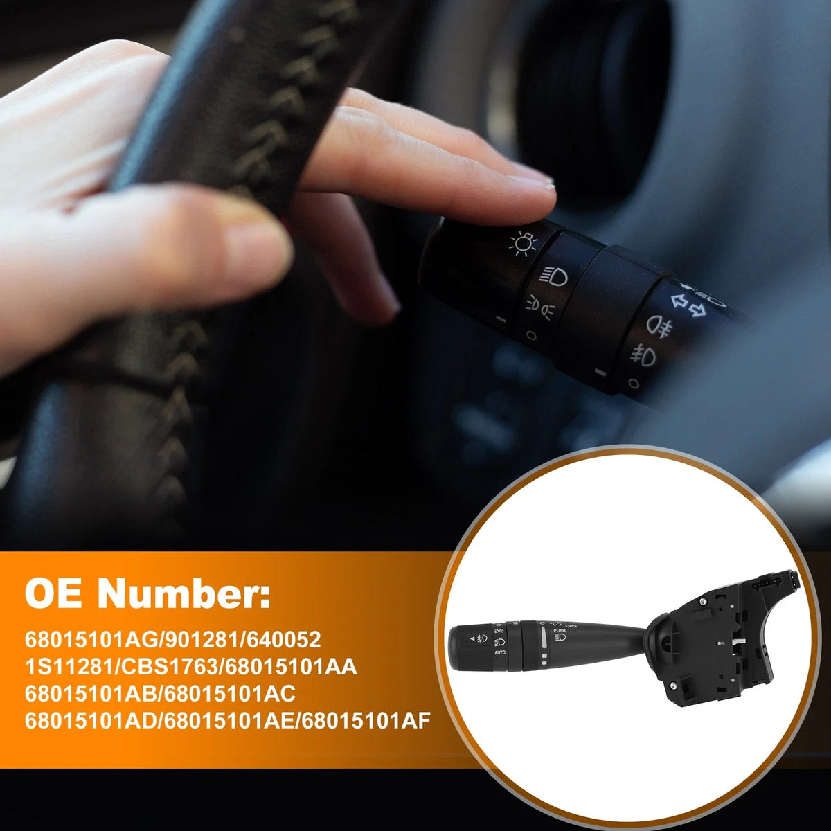 Turn Signal Switch Lever 68015101AG for Dodge Avenger (2008–2014) Journey (2009–2010)