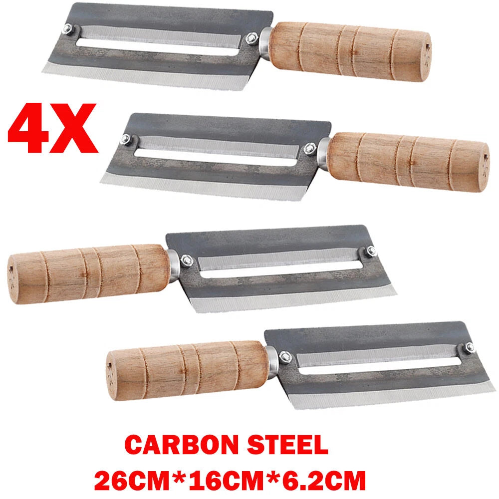 4X Carbon Steel Double Sharp Sugarcane Peeler Knife - Pineapple Peeling