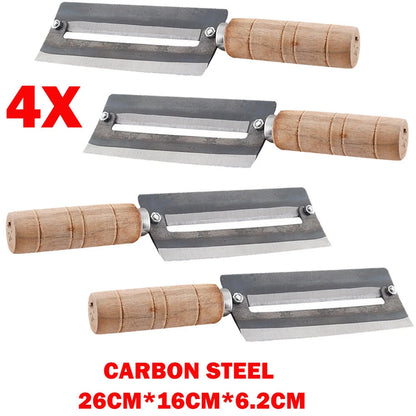 4X Carbon Steel Double Sharp Sugarcane Peeler Knife - Pineapple Peeling
