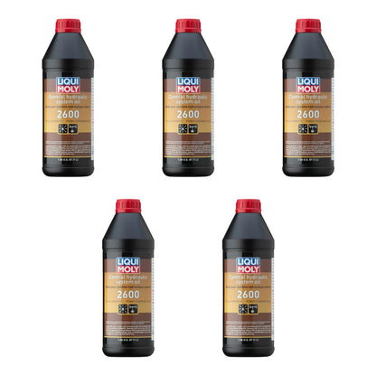 Set of 5 Liqui Moly 5L Central Hydraulic System Oil 2600
