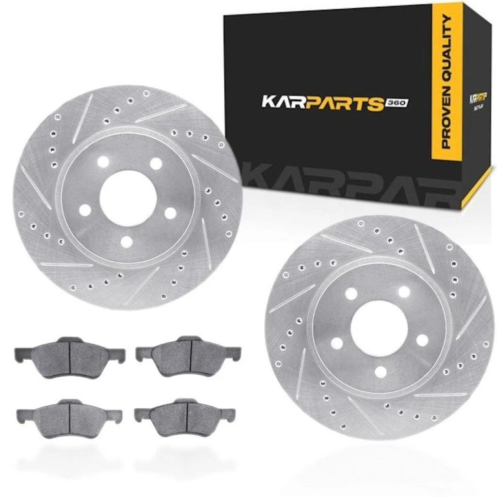 Rotor Set with Brake Pads for Mazda Tribute (2011) ALX-PAU-DF-7512-54172-CLA2