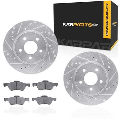 Rotor Set with Brake Pads for Mazda Tribute (2011) ALX-PAU-DF-7512-54172-CLA2