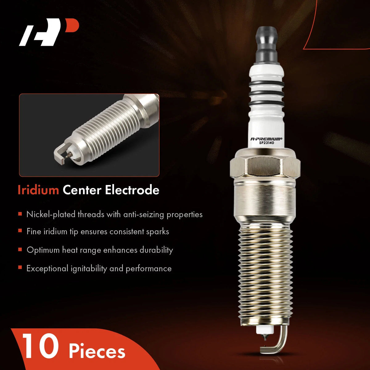 10x Iridium Platinum Spark Plugs for Dodge Viper (2008–2010, 2015–2017)