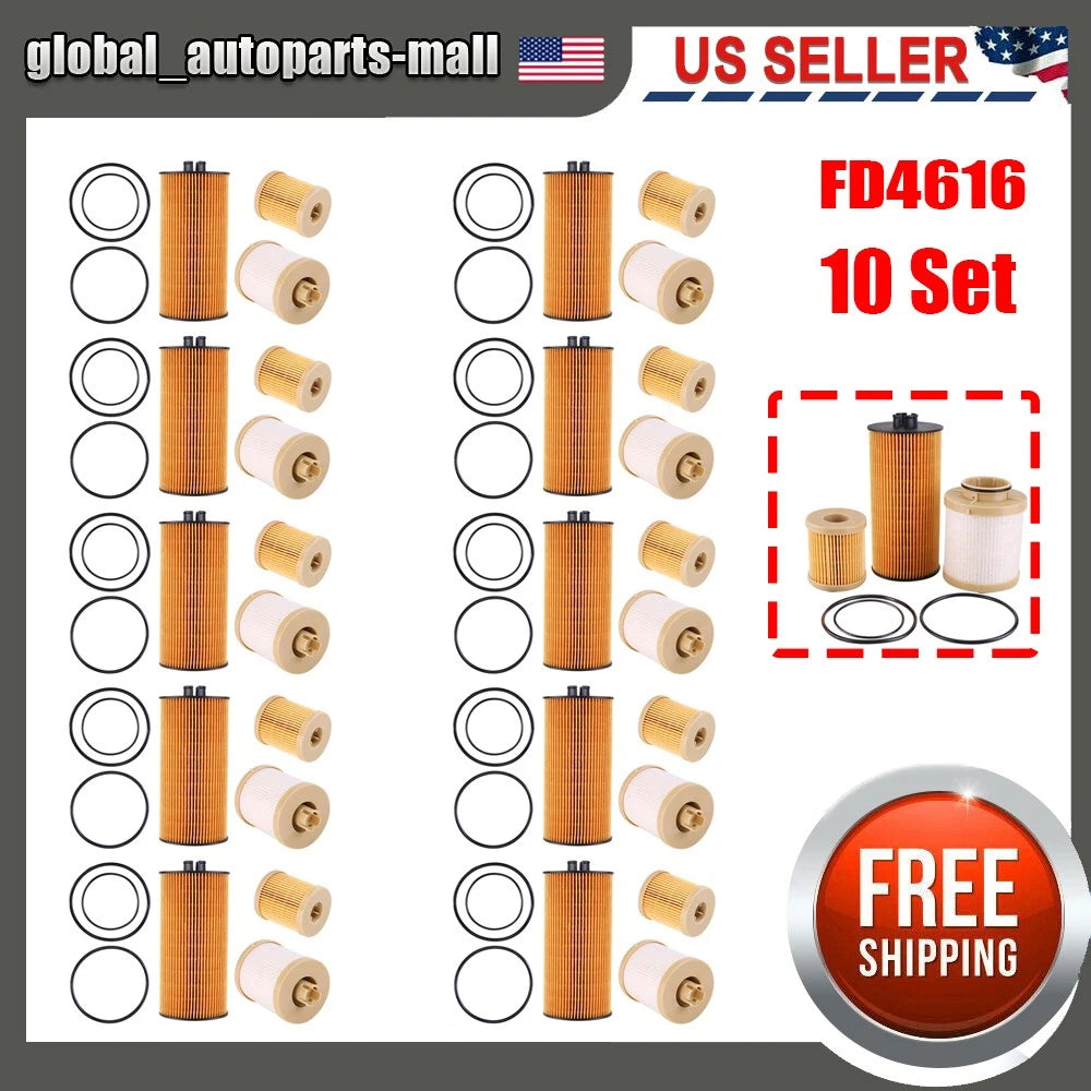 Set of 10 Fuel Filters FL2016 for Ford F250 Super Duty (2003–2007)