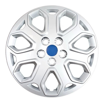 Set of 4 Snap On Silver 16" Wheel Hub Caps for Ford Focus (2012–2014) 46316S