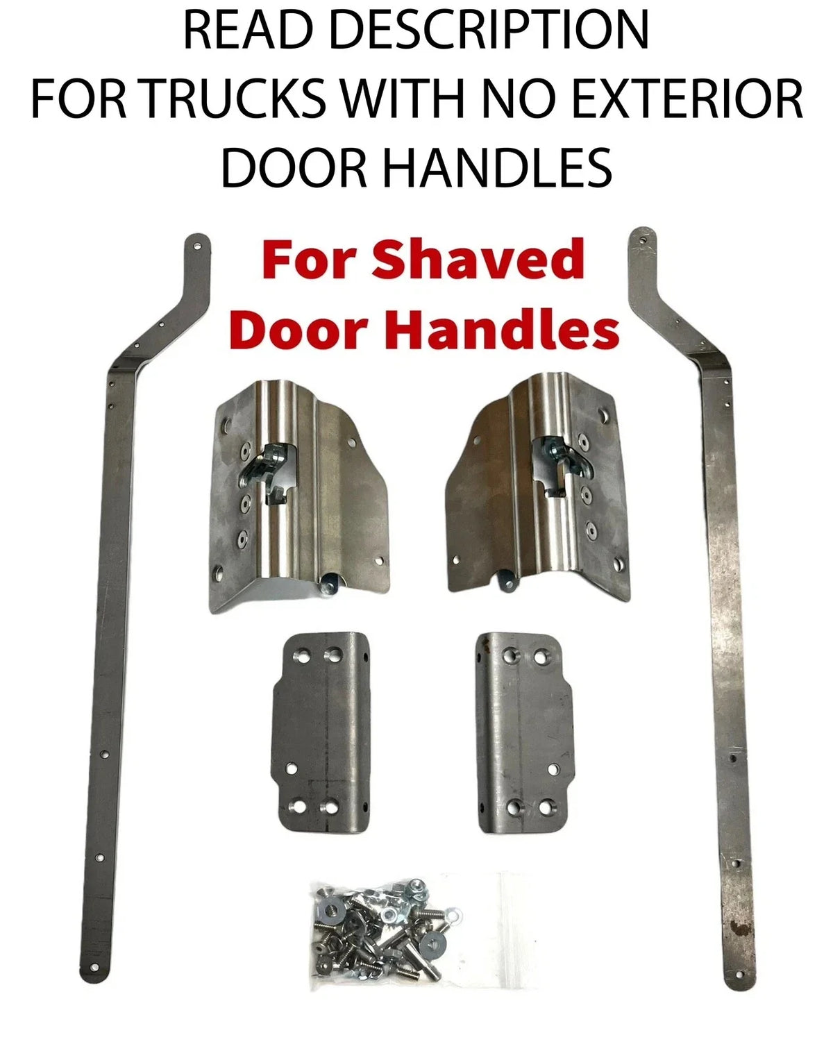 Bolt-In Door Latches Kit for 1947-1951 Chevy 3100 Truck (Shaved)