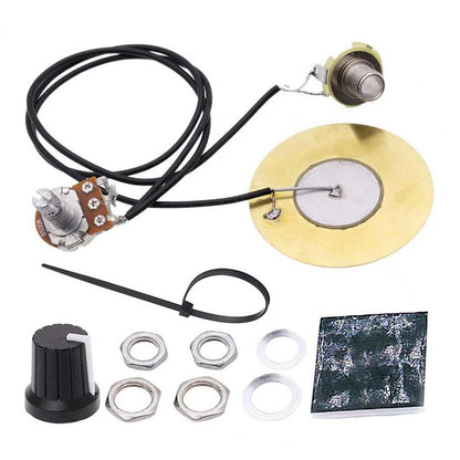 4PC 50MM Guitar Pickup Piezo Transducer with 6.35MM Output
