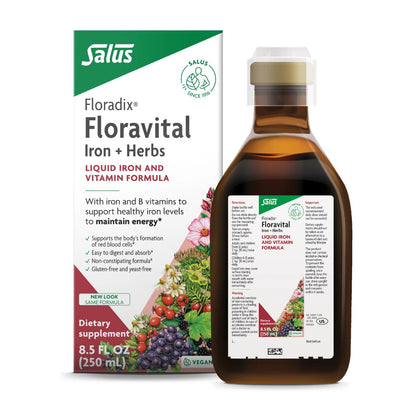 Floradix Floravital Liquid Iron & Vitamin Formula 8.5 Fl Oz (Pack of 1)